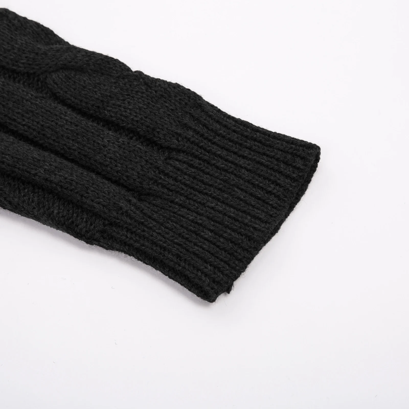 Men's Casual Turtleneck Sweaters Cable Knit Thermal Pullover Sweater - Image 6