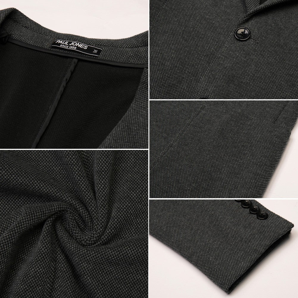 Pj Paul Jones Men's Casual Knit Blazer Suit Jackets Two Button Lightweight Unlined Sport Coat - Image 10