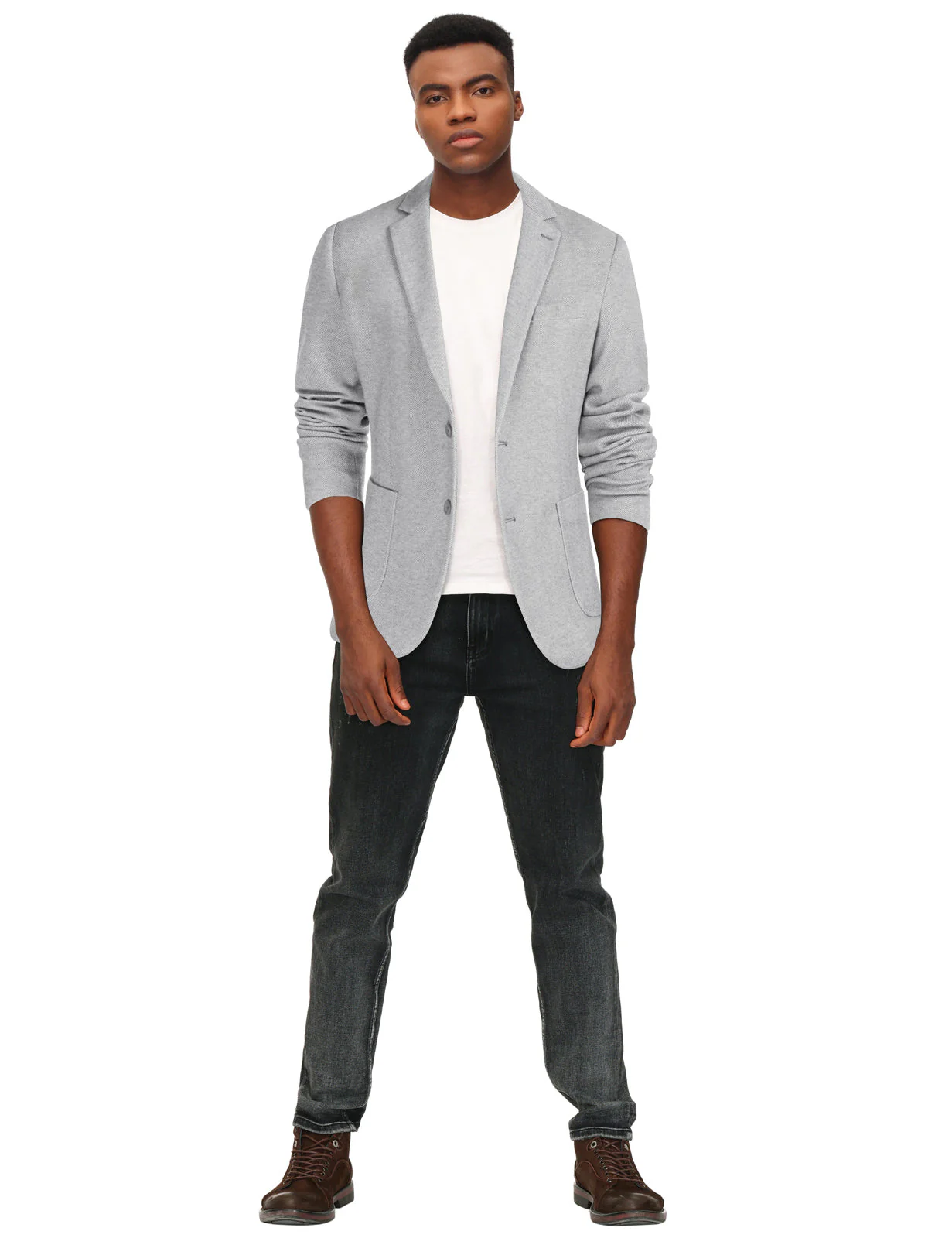 Pj Paul Jones Men's Casual Knit Blazer Suit Jackets Two Button Lightweight Unlined Sport Coat - Image 5