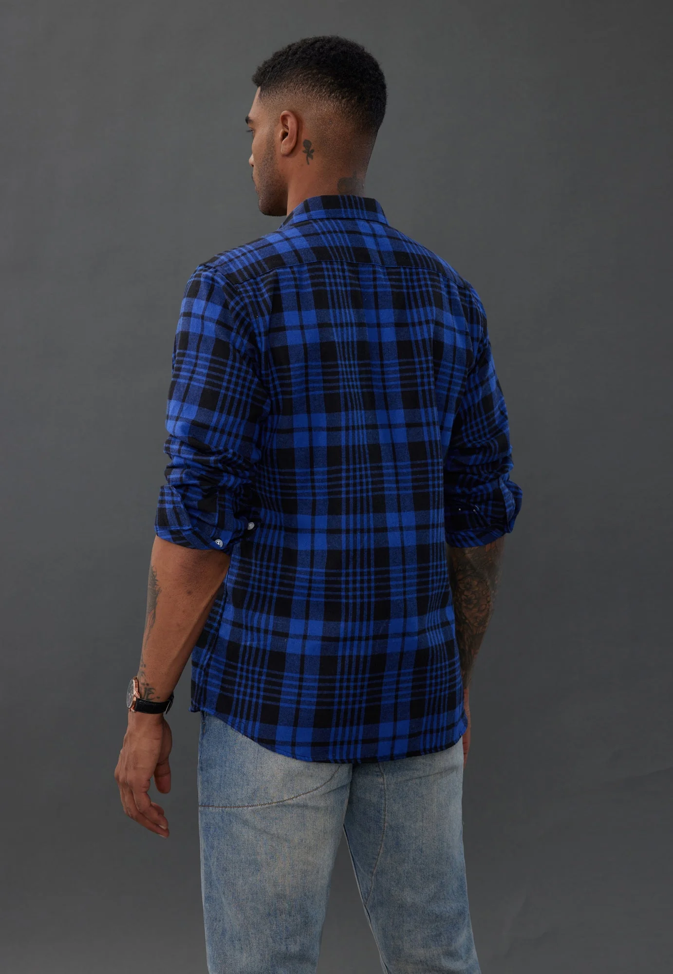 Pj Paul Jones Mens Flannel Button Down Shirts Plaid Casual Regular Fit Long Sleeve Cardigans Shirts - Image 16
