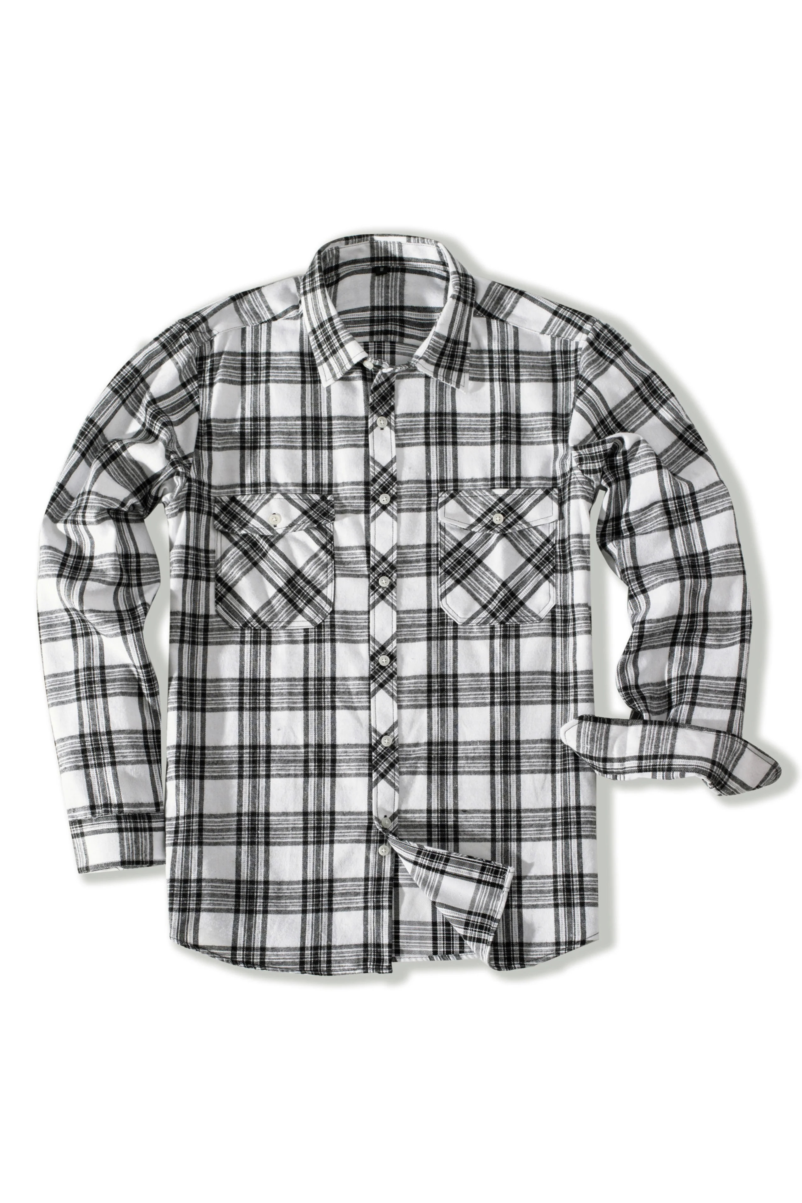 Pj Paul Jones Mens Flannel Button Down Shirts Plaid Casual Regular Fit Long Sleeve Cardigans Shirts - Image 22