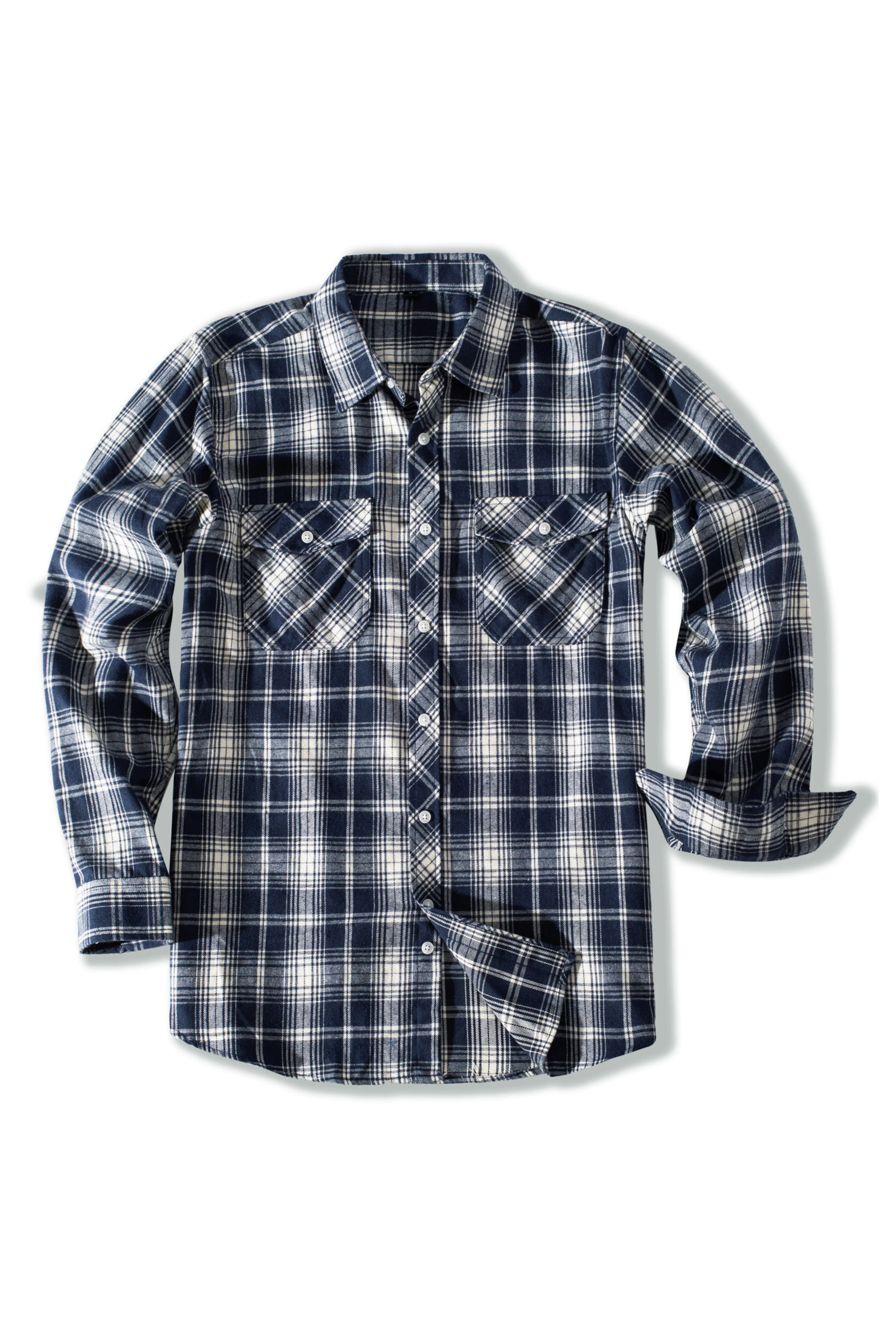 Pj Paul Jones Mens Flannel Button Down Shirts Plaid Casual Regular Fit Long Sleeve Cardigans Shirts - Image 3