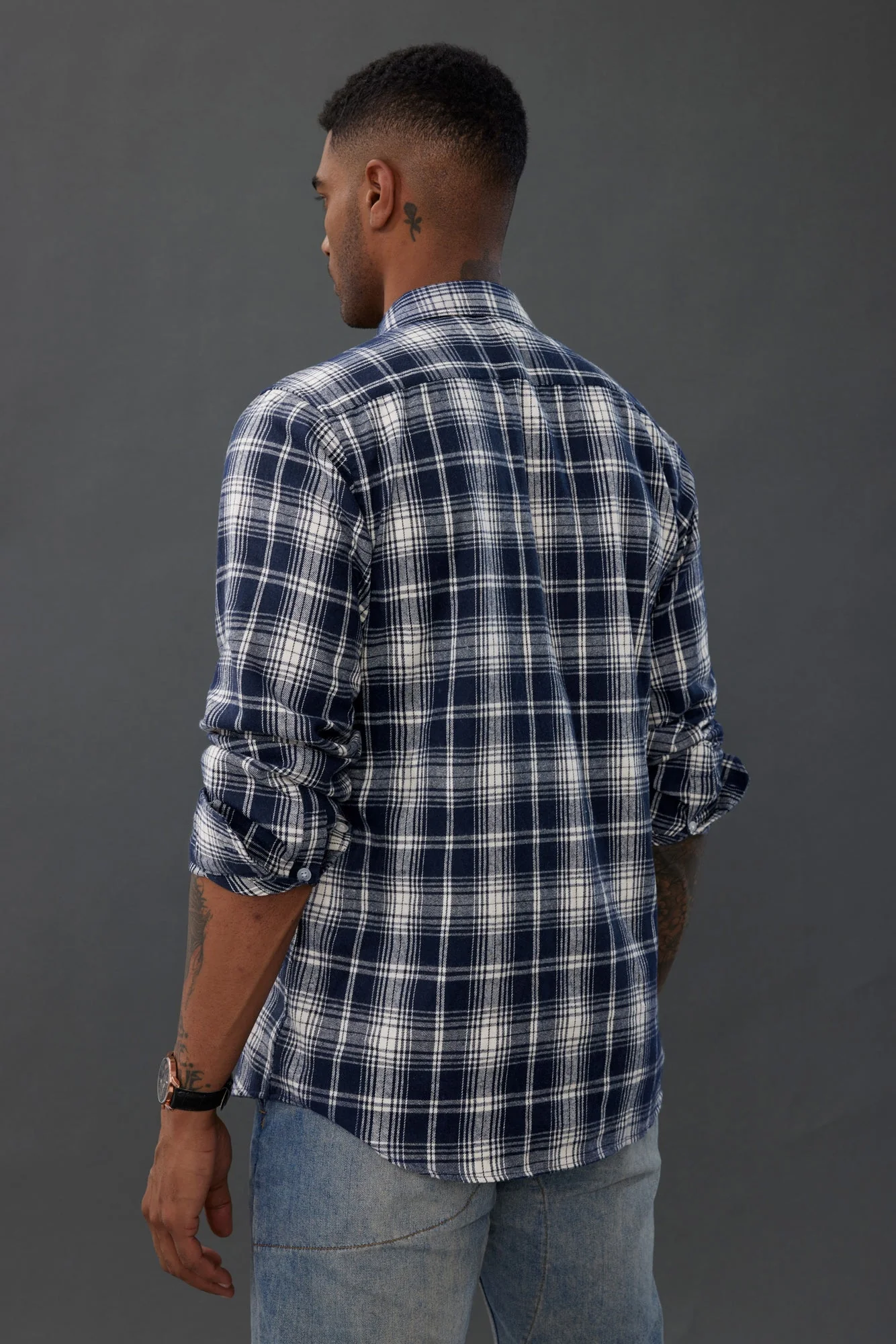 Pj Paul Jones Mens Flannel Button Down Shirts Plaid Casual Regular Fit Long Sleeve Cardigans Shirts - Image 5