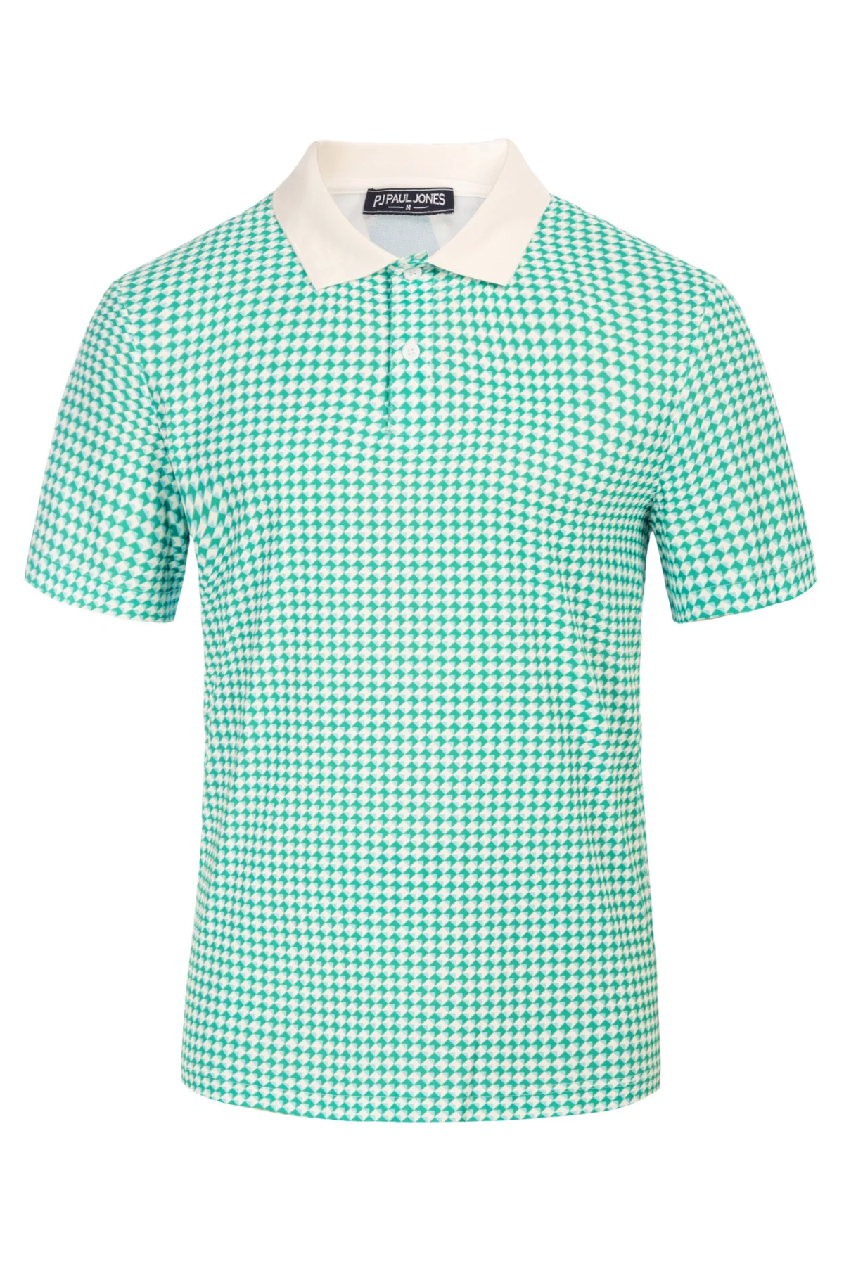 Men's Performance Golf Pullover Shirt Grid Argyle Short Sleeve Stretch Polo Shirt - Image 13