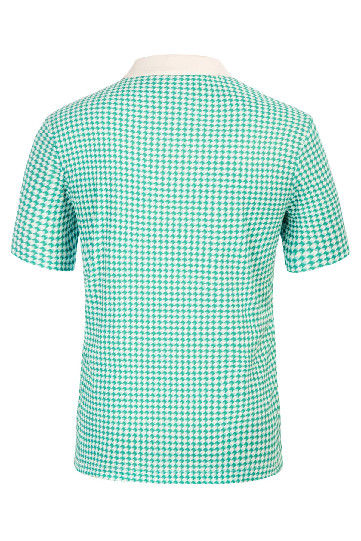 Men's Performance Golf Pullover Shirt Grid Argyle Short Sleeve Stretch Polo Shirt - Image 14