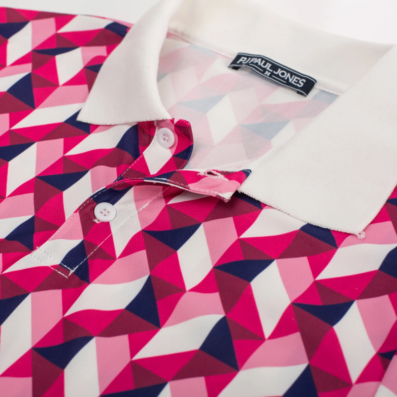 Men's Performance Golf Pullover Shirt Grid Argyle Short Sleeve Stretch Polo Shirt - Image 30