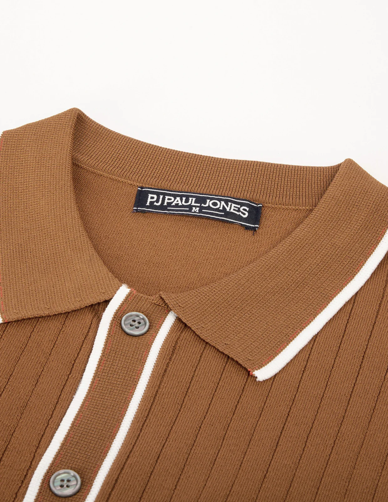 PJ PAUL JONES Men's Short Sleeve Knit Polo Shirts Vintage Golf Cardigans Shirts - Image 15