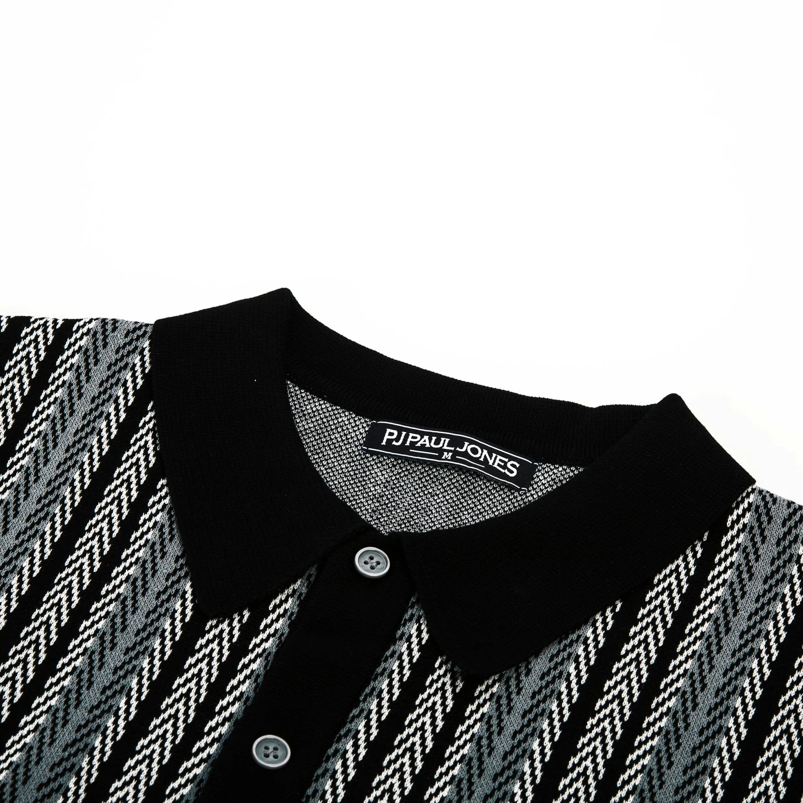 Men's Polo Shirts Retro Knit Shirt 70s Vintage Striped Cardigans Shirts Short Sleeve Button Down Clothing - Image 25