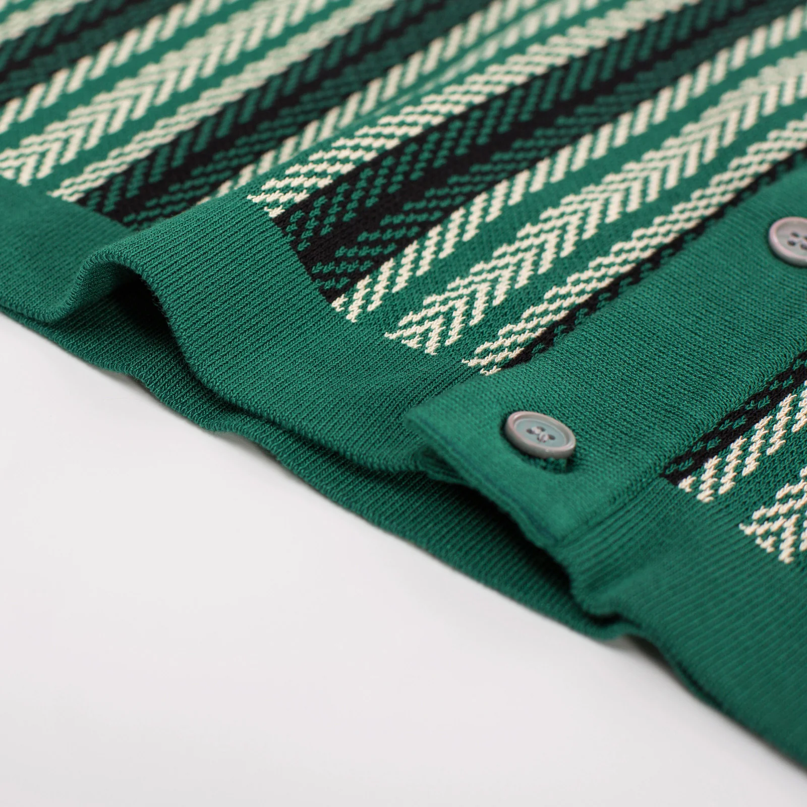 Men's Polo Shirts Retro Knit Shirt 70s Vintage Striped Cardigans Shirts Short Sleeve Button Down Clothing - Image 35