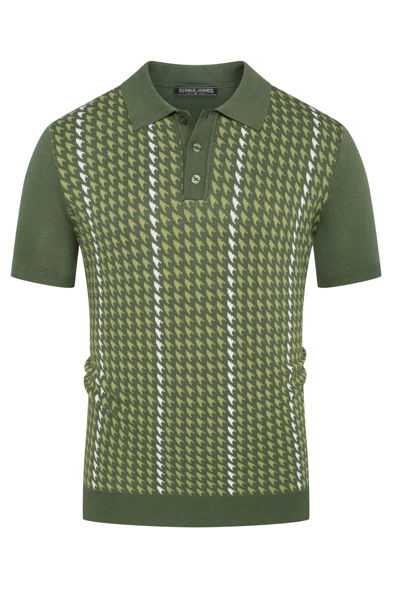 Men's Vintage Polo Shirts Lightweight Retro 70s Knit Houndstooth Golf Pullover Shirts - Image 37
