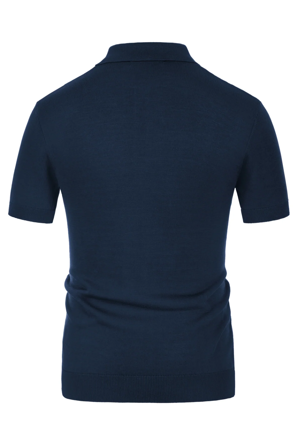 Men's Vintage Polo Shirts Lightweight Retro 70s Knit Houndstooth Golf Pullover Shirts - Image 4
